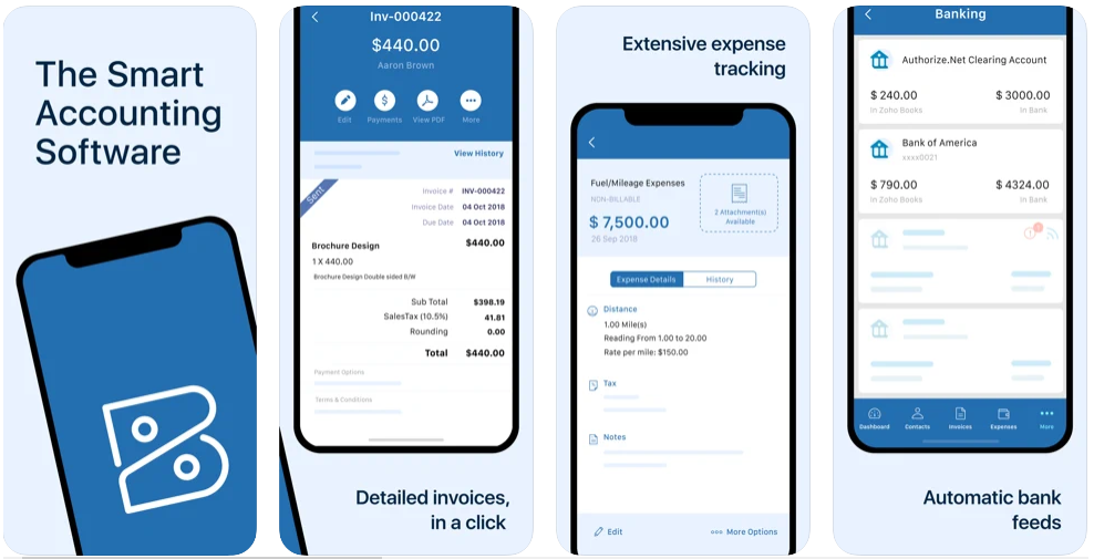 zoho books best Accounting App