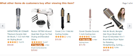 Follow Up Products or Categories