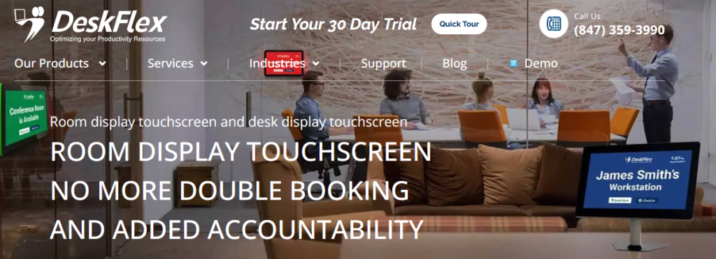 DeskFlex Room Scheduling Software