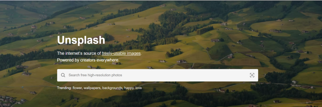 Unsplash Stock Photo Sites