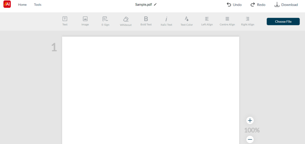 A1Office Online PDF Editor