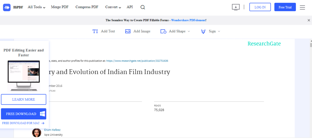 HiPDF PDF Editor