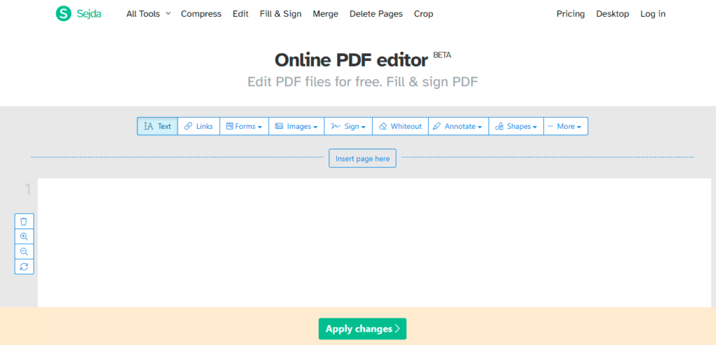 Sejda PDF Editor