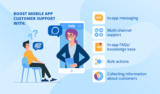Boost mobile app customer support