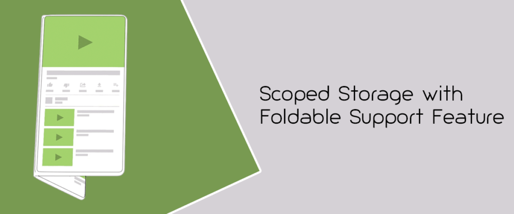 Scoped Storage with Foldable Support Feature