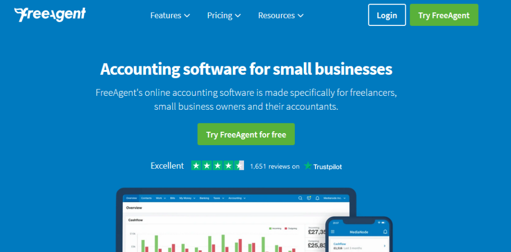 FreeAgent-best-accounting-software