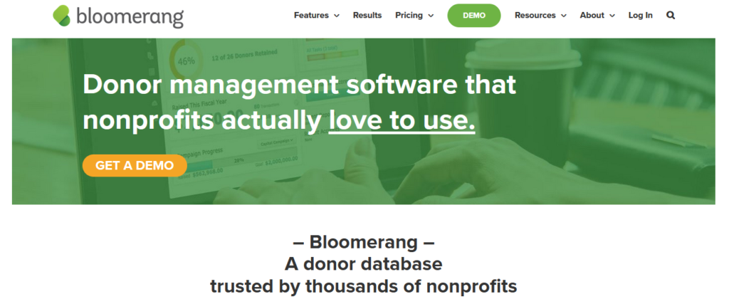 bloomerang Donation Management Software