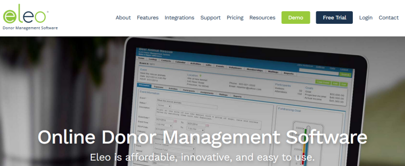 eleoonline top Donation Management Software