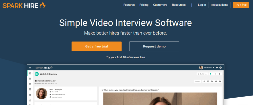 SparkHire-best-video-interviewing-software