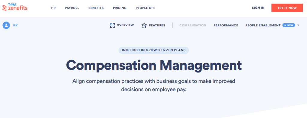 zenefits-best-compensation-management-software