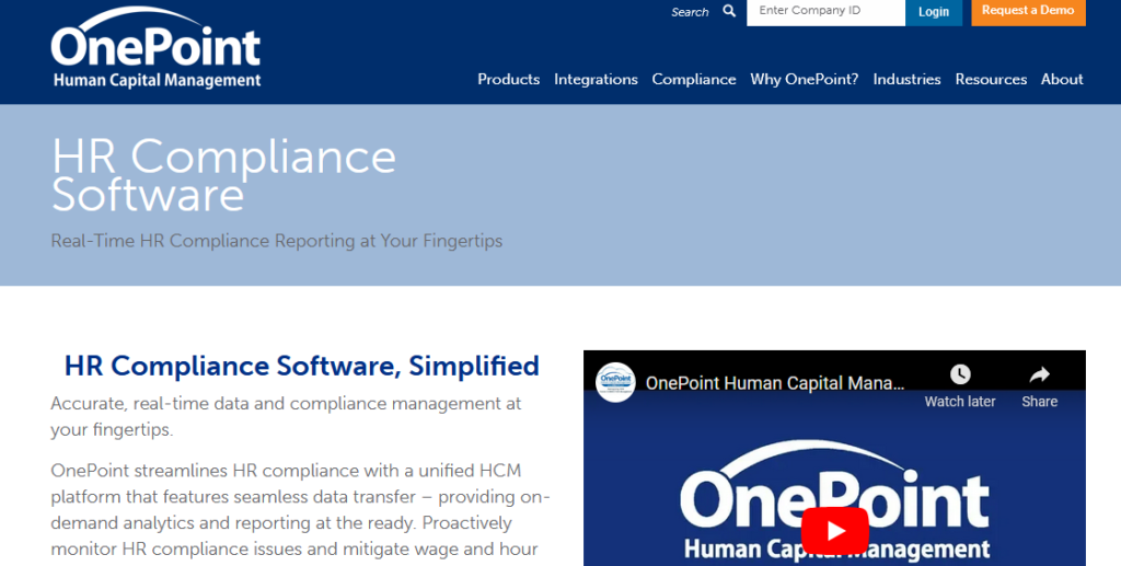 OnePoint-best-hr-compliance-software