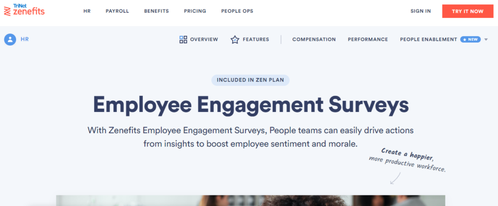 Zenefits-best-employee-survey-software