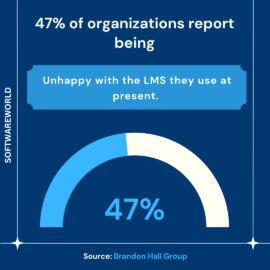 47% of organizations report being LMS Statistics