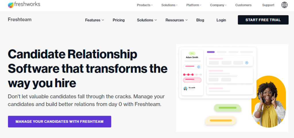 Freshteam-best-candidate-relationship-management-software