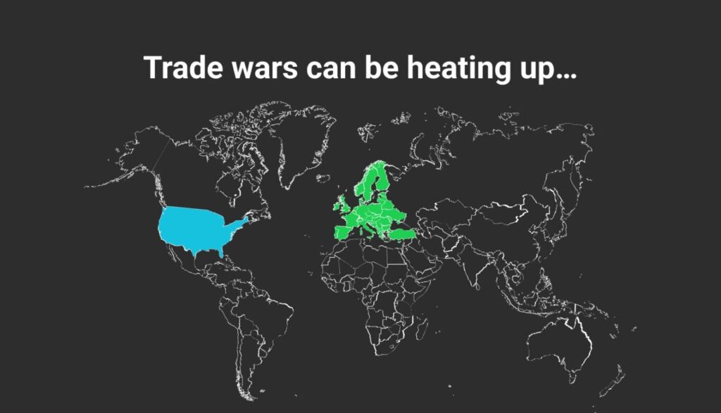 trade wars can be heating up